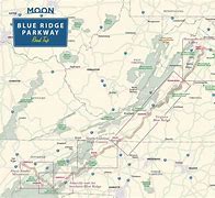 Image result for Map of Lue Ridge Parkway