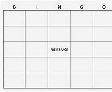 Image result for Blank Bingo Chart