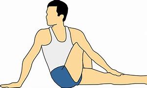 Image result for Vakrasana Pose Black and White