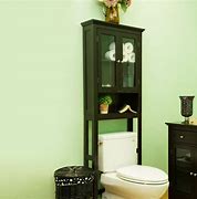 Image result for Black Over the Toilet Storage Cabinet