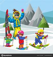 Image result for Skiing Cartoon