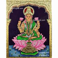 Image result for Lakshmi Tanjore Painting