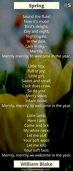 Image result for William Blake Spring Poem