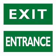 Image result for Door Entrance and Exit Signs