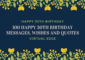 Image result for 30 Birthday Wishes