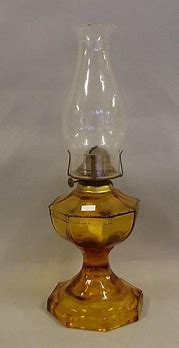 Image result for Amber Glass Oil Lamp