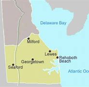 Image result for Map of Delaware Coastal Beaches