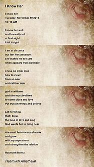 Image result for The Girl I Know Poem