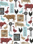 Image result for Farm Animal Cotton Fabric