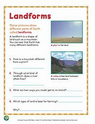 Image result for 2nd Grade Geography Landforms