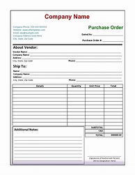 Image result for Sample Purchase Order Form Template