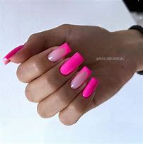 Image result for Neon Light Pink Summer Nails