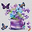 Image result for White Flowers with Purple Clip Art