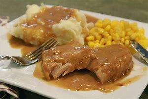 Image result for Pork Chops with Gravy