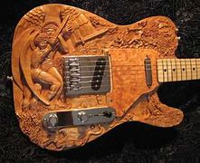 Image result for Wood Carved Guitars