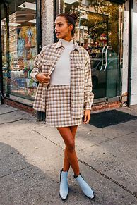 Image result for Plaid Shacket Outfits