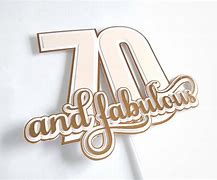 Image result for 70th Birthday Cake Topper