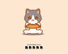 Image result for Cat Eating Hot Dog