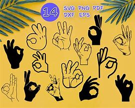 Image result for OK Fingers SVG