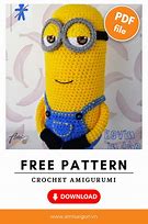 Image result for Minion Kevin Free Crochet Pattern