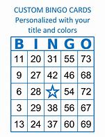 Image result for Personalized Number Bingo Cards