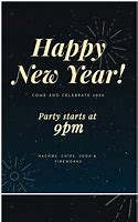 Image result for New Year's Eve Party Invitation Templates