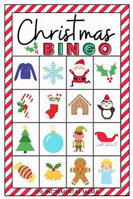 Image result for Blank Christmas Bingo Cards