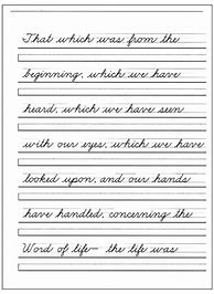 Image result for Cursive Handwriting Sheets