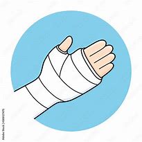 Image result for Old Lady Broken Arm Cartoon