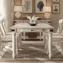 Image result for White Farmhouse Dining Room Table