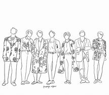 Image result for BTS Line Art