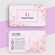 Image result for Flower Business Card Design