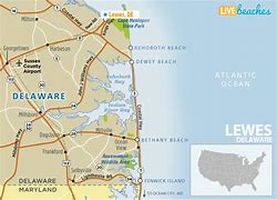 Image result for Delaware Beach Map