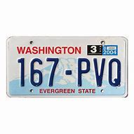 Image result for Washington License Plate