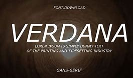 Image result for Verdana