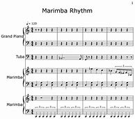 Image result for Marimba Sheet Music