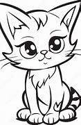 Image result for Black and White Female Cat Cartoon