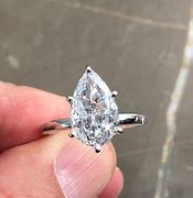 Image result for Lab-Grown Pear-Shaped Diamond Ring