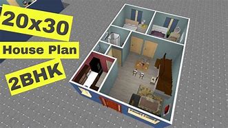 Image result for 30X20 Floor Plan 1 Bedroom