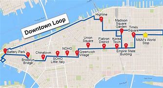 Image result for New York Big Bus Tour Map