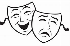 Image result for Drama Masks Drawing