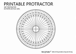 Image result for Printable Whole Circle Protractor