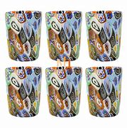 Image result for Murano Millefiori Drinking Glasses