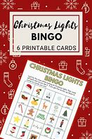 Image result for Christmas Light Bingo Cards