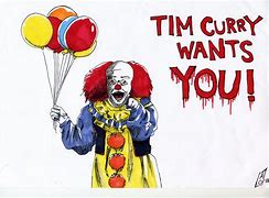 Image result for Tim Curry Pennywise Poster