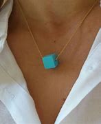 Image result for Gold Cube Eye Necklace