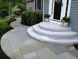 Image result for Stone Front Door Steps