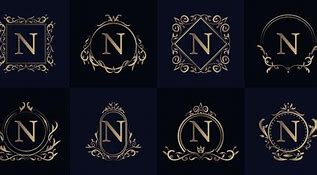 Image result for Monogram Letter N