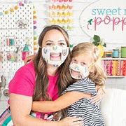 Image result for Sweet Red Poppy Face Mask Pattern