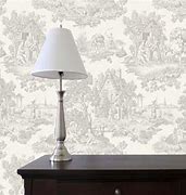 Image result for Gray Toile Wallpaper